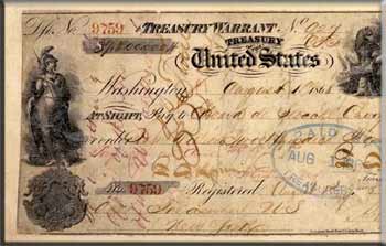 Чек на 7 млн. долларов, полученный от США в 1867 году за аренду русской Америки – Аляски. Иллюстрация из книги «Россия в
кривых зеркалах»